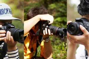 摄影学员户外实践，探索摄影构图